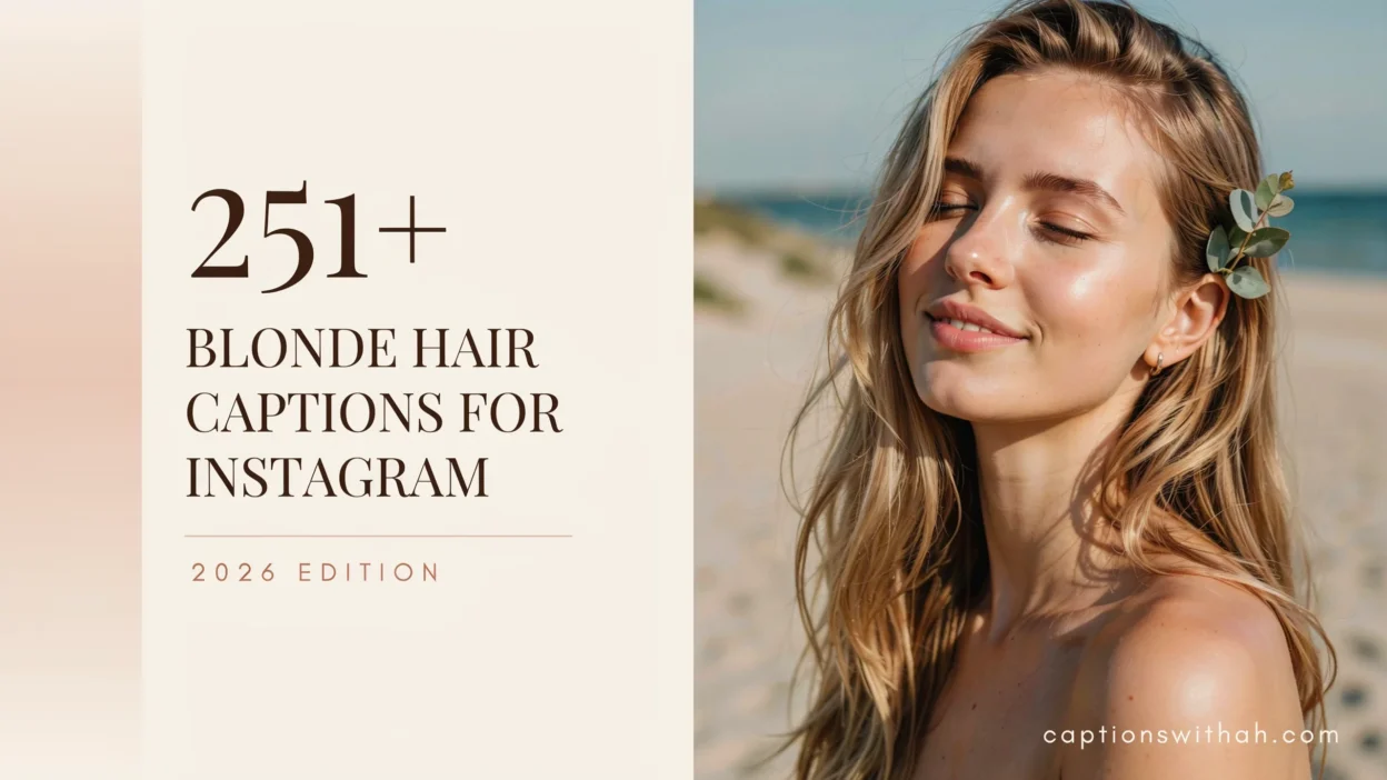 Blonde Hair Captions for Instagram