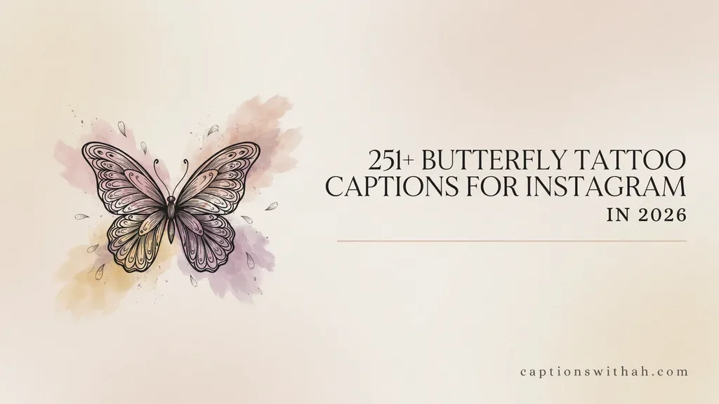 Butterfly Tattoo Captions for Instagram