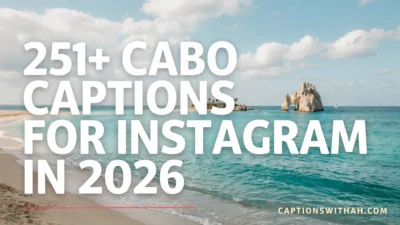 Cabo Captions for Instagram