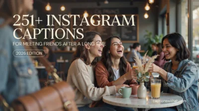 Instagram Captions for Meeting Friends After a Long Time