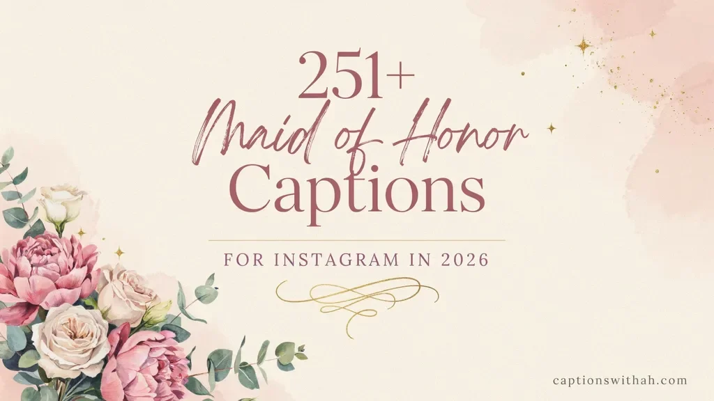 Maid of Honor Captions for Instagram