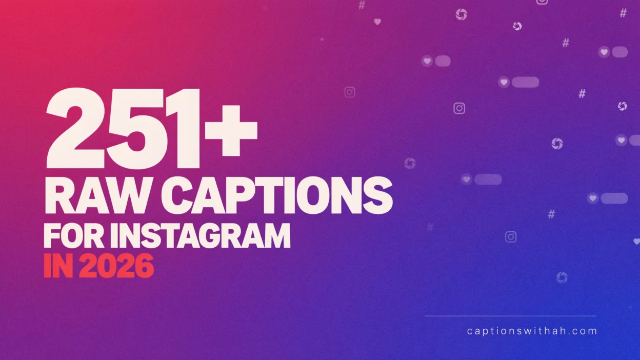 Raw Captions for Instagram